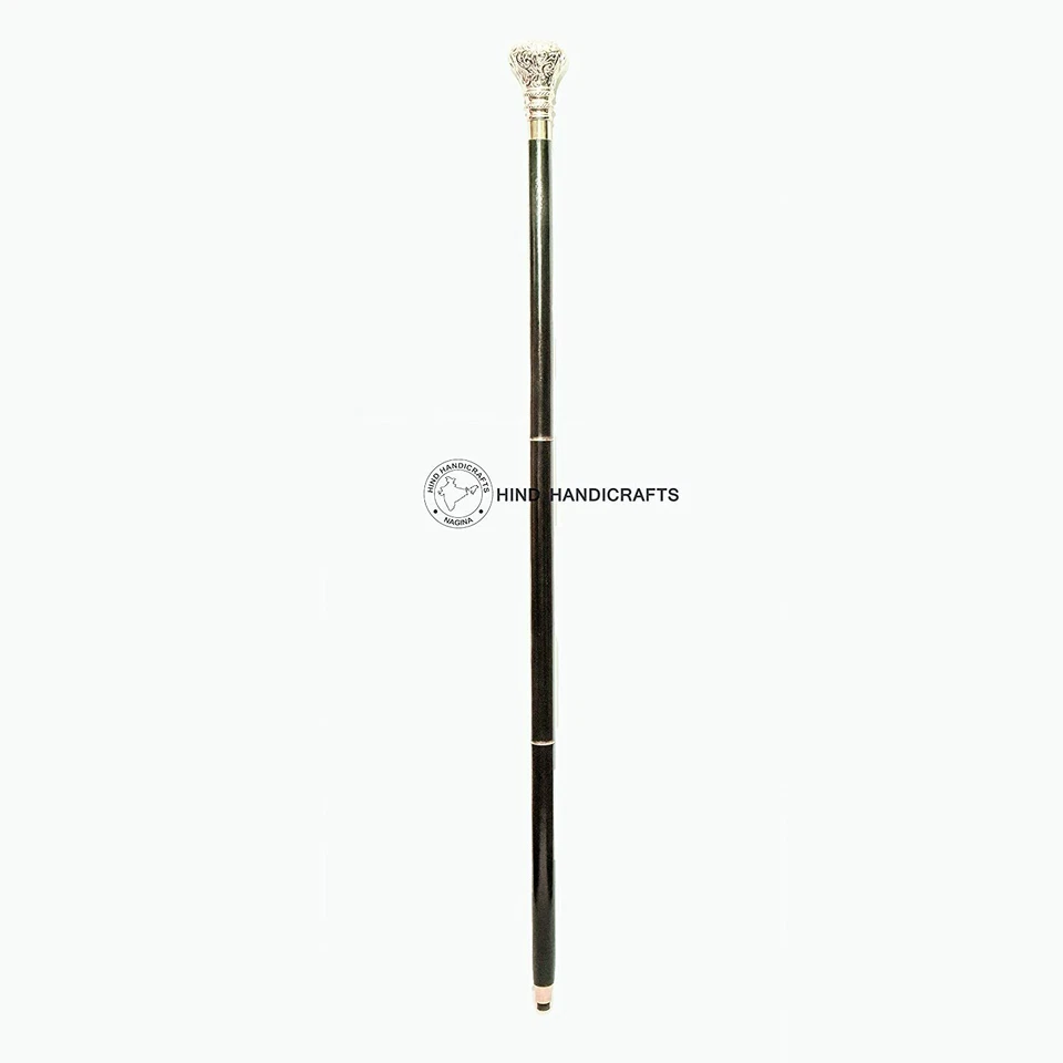 ecorative Victorian Canes and Walking Sticks for Men & Women - 36" Black Ebony  - Image 3 of 3