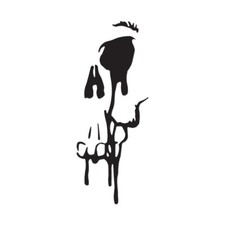 Skull Zombie Blood - Vinyl Decal Sticker - Multiple Color Sizes - ebn772
