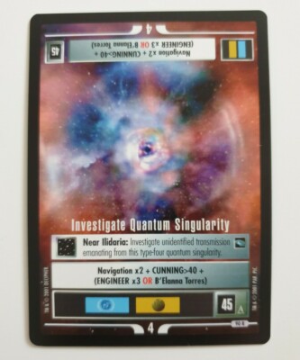 Investigate Quantum Singularity - Star Trek CCG - Voyager Nr. 90