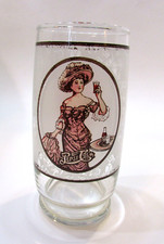 Vintage Pepsi Cola Victorian Lady Gibson Girl  Soda Pop Drinking Glass Tumbler