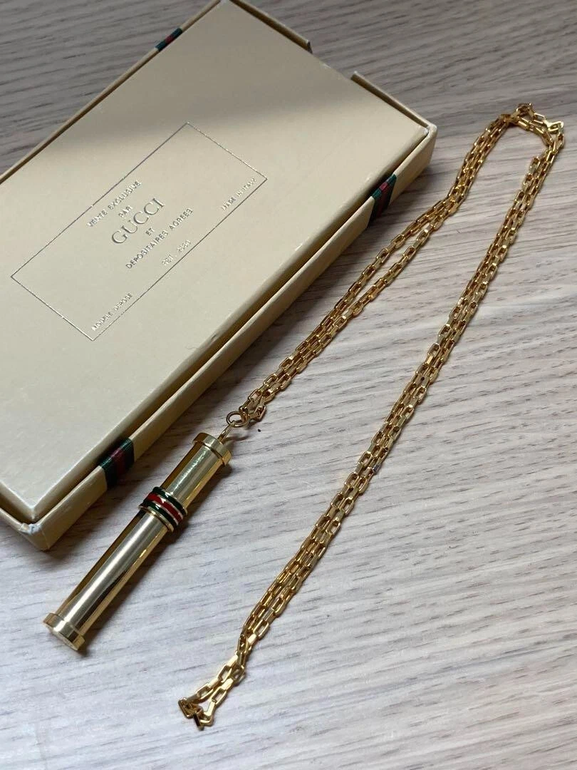Vintage gucci chain sale necklace
