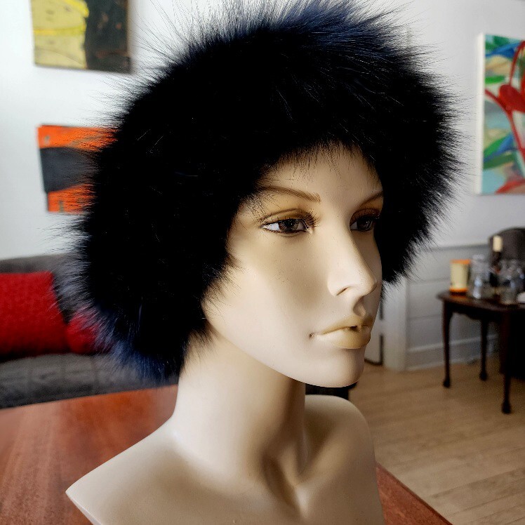 Cassin New York Hat Mink Fur & Wool Soft Bucket Style Black  display picture 2