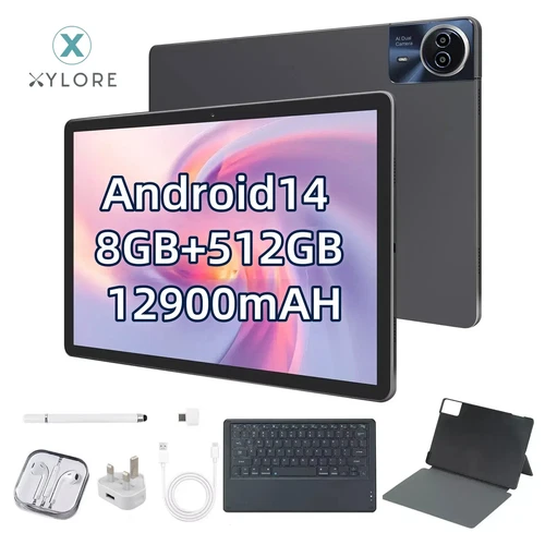 New14 inch Tablet Ultra Big Android 14 512GBStorage 16GB RAM IPS Bundle Keyboard