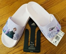 Disney Frozen Adidas Adilette Shower Slides Size 6 New w/Tag  Box See Photos