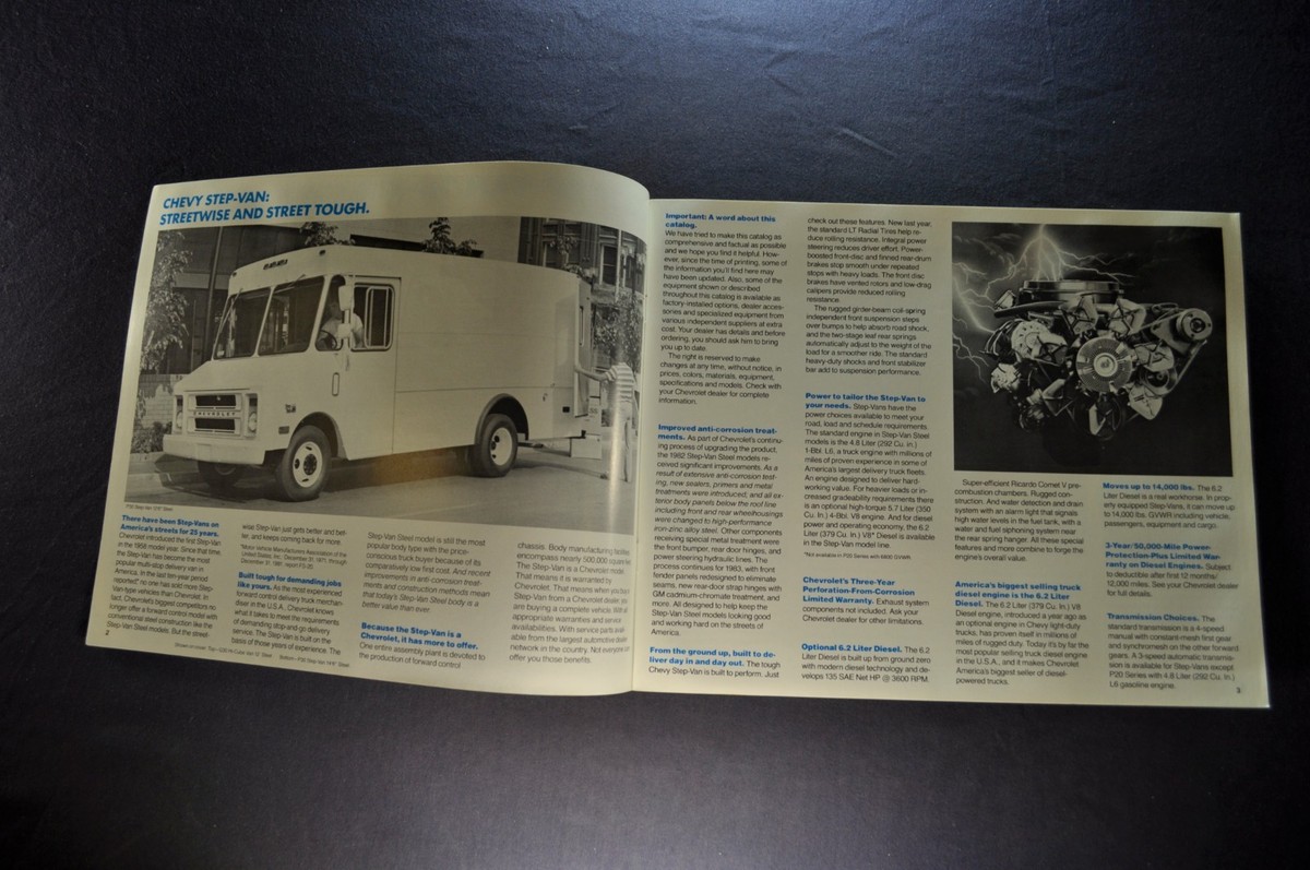 1983 Chevrolet Steel Walk-In Van Truck Brochure Step-Van Hi-Cube