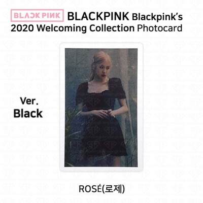 BLACK PINK's 2020 Welcoming Collection Photocard Black Red Version