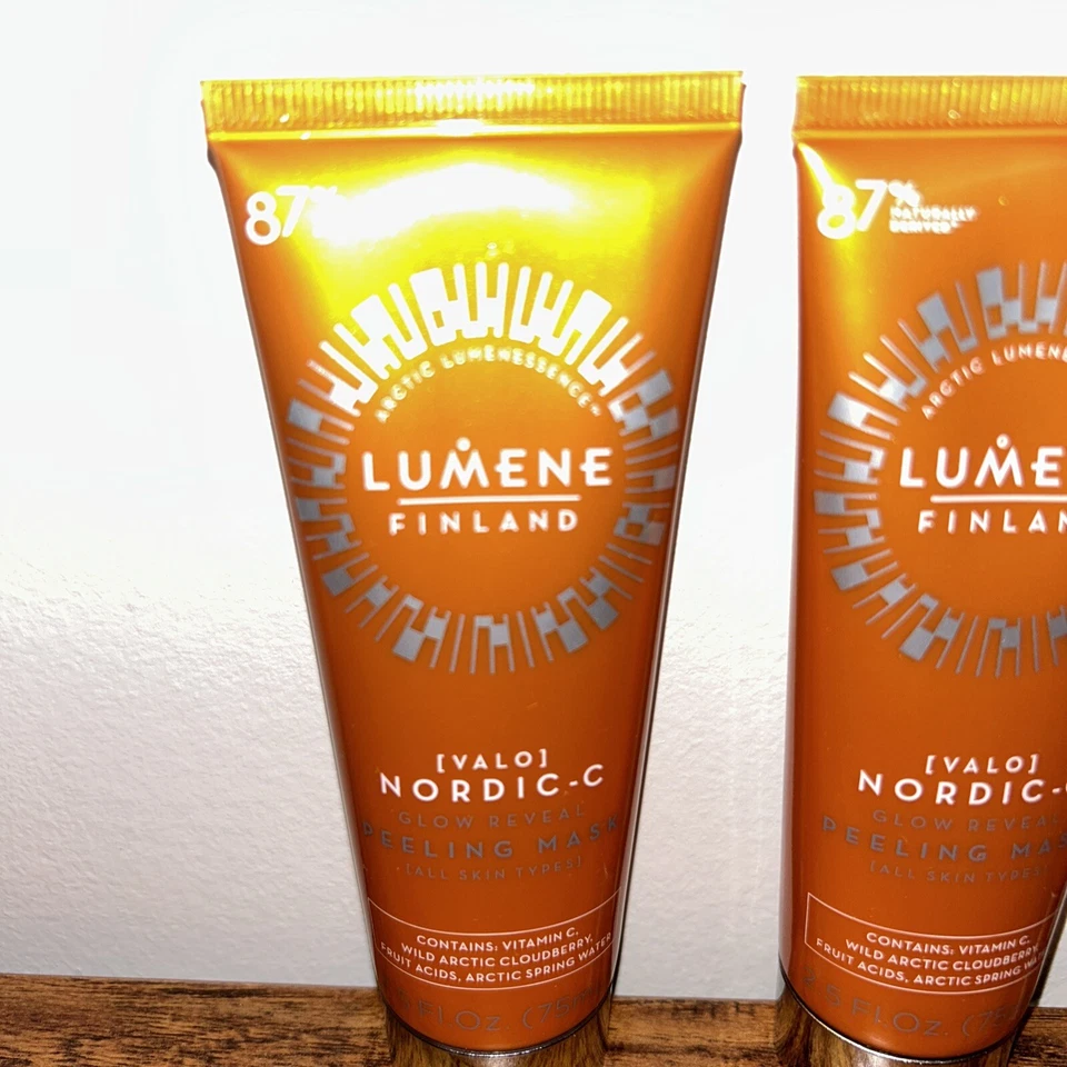12 Tubes, Lumene Finland [VALO] Nordic C Glow Reveal Peeling Mask 2.5 Fl Oz - Image 3 of 4