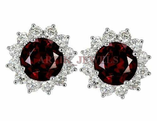 Gemondo in argento Sterling 925, con Marcasite e granato& Orecchini a