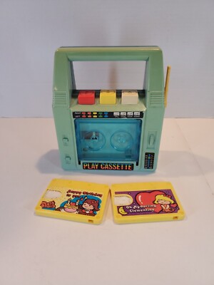 1980s Sears Wind Up Musical Cassette Music Box, With 2 Cassettes