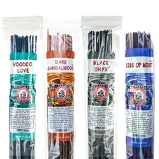 4-Pack ASSORTED Blunteffects 19" JUMBO Incense Sticks Hand-Dipped 30-Stick Packs