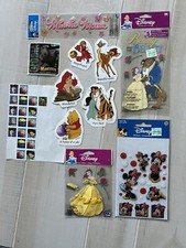 Lot of Disney Dreamworks Stickers Some Loose Some Sealed SandyLion Belle Pooh 