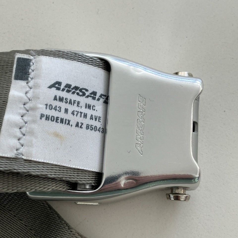 Amsafe Seat Belt American Airlines Aircraft Vintage Airplane Safety