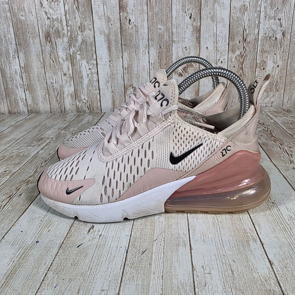 Nike Air Max 270 Running Shoes Athletic Sneakers Pink Black Womens 5.5 - Image 2 of 4