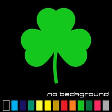 Clover Sticker Vinyl Decal - Irish Shamrock Lucky Ireland Leaf Wall Car Window