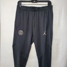 Paris Saint-Germain PSG Jogger Pants Men's Medium Black Slim Fit Soccer NWT 