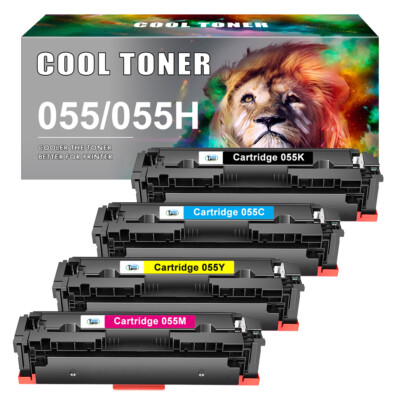 4 Pack 055H Toner W/Chip For Canon CRG 055 ImageClass MF745Cdw - Foto 4