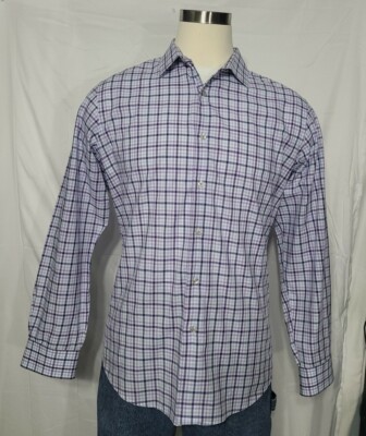 Apt. 9 Dress Shirt Mens Size L Purple 