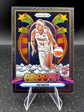 2025 WNBA Prizm Kiki Iriafen Groovy Rookie Insert #15 Washington Mystics