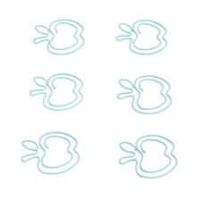 100Pcs Cute Paper Clips Fruit Shaped Stainless Steel Bookmarker Clip Set