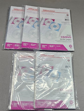 LOT of 5 BRAND NEW Office Depot Brand CD/DVD Binder Pages-50 Pages All Together