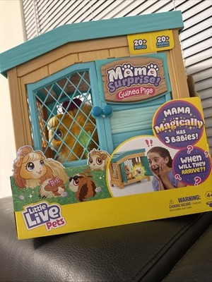 Little Live Pets Mama Surprise Soft Interactive Mama Guinea Pig and Her Hut NEW