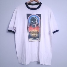 VTG 90s Star Wars The Empire Strikes Back Promo Ringer T-Shirt XL