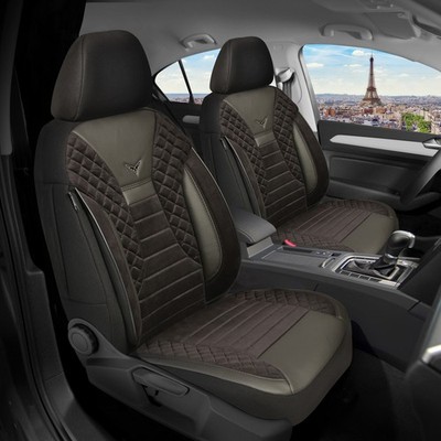 Schonbezüge Sitzbezüge für Renault Koleos 2 Bj ab 2017 in Schwarz PS803