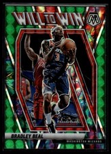 2020-21 Panini Mosaic #5 Bradley Beal Will to Win Mosaic Green