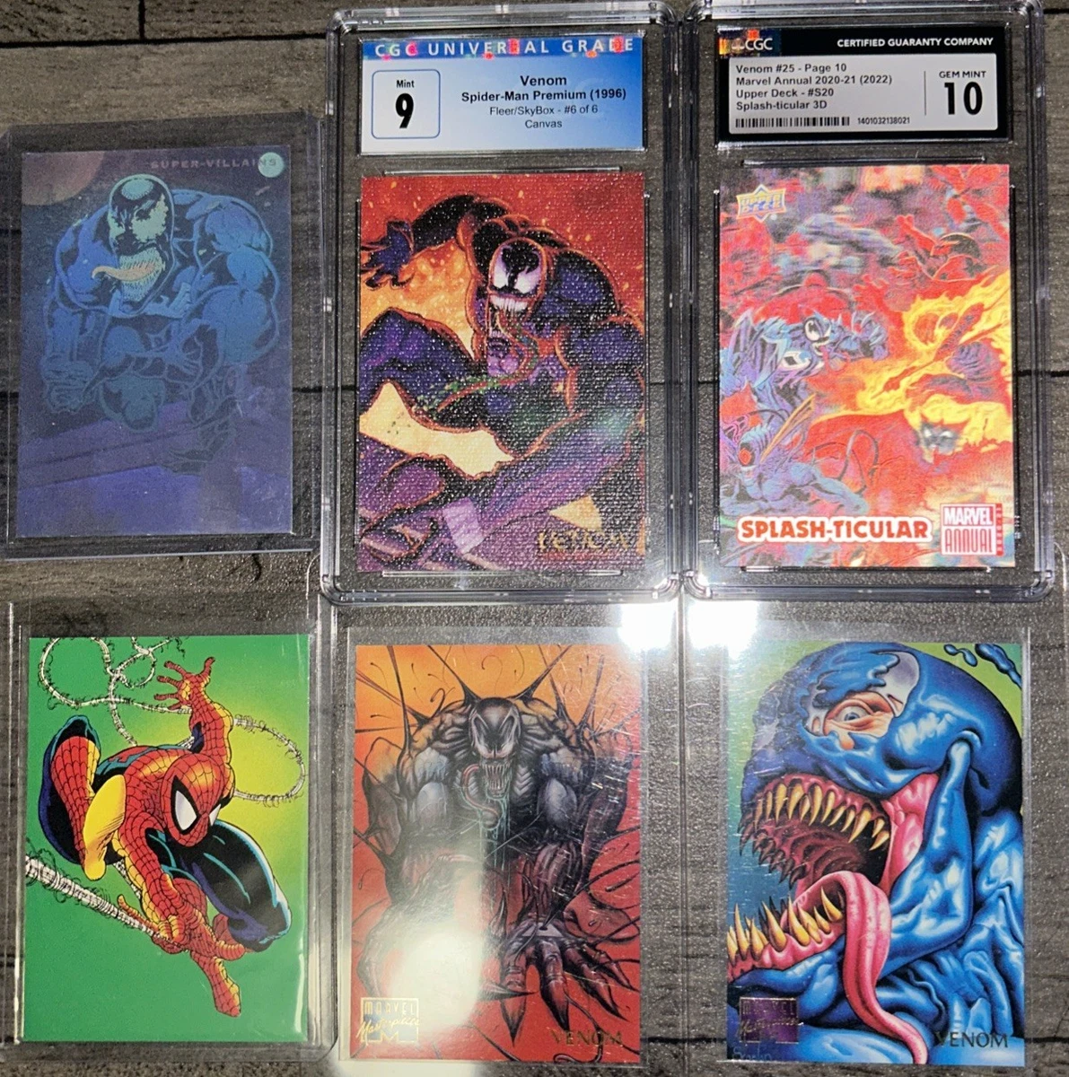 Spiderman Venom Hologram In Non-Sport Trading Card Singles for