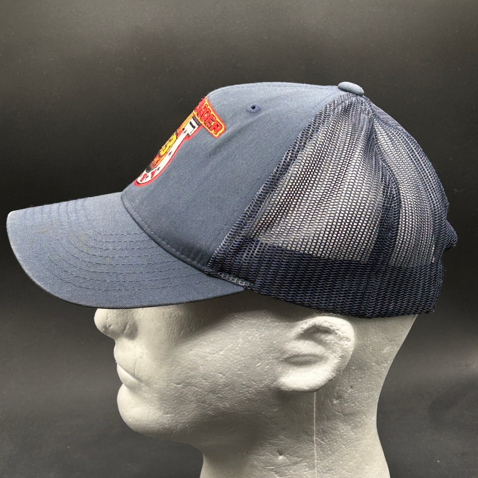 Yupoong The Classics Tower Ladder 13 FDNY Mesh Back Snapback Hat Navy Blue