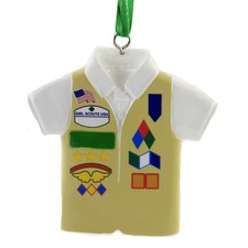 Kurt S. Adler Girl Scouts Of Usa Vest Tree Ornament Christmas Badges