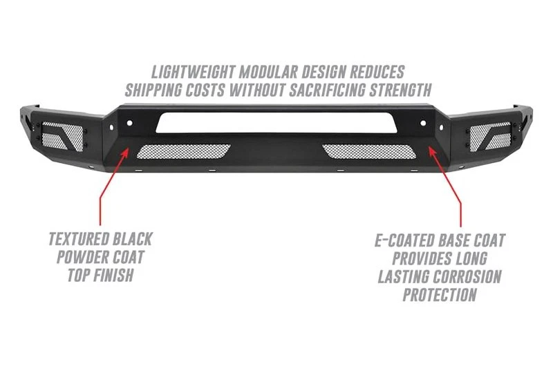 For Ram 3500 11-18 Westin Pro-Mod Full Width Textured Black Front Modular Bumper Foto 3 de 4
