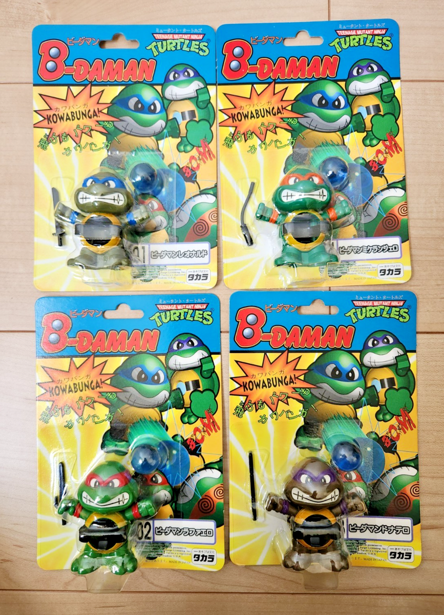 Vintage TMNT B-Daman Ninja Shooter MOC NEW OLD STOCK Takara Japan