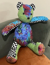 Handmade Bear - Kaffe Fassett, Brandon Mably, Philip Jacobs Fabric - 18" Bear