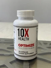 Authentic 100% 10X Health Optimize Methylated Multivitamin 90 Caps EXP 06/2027!