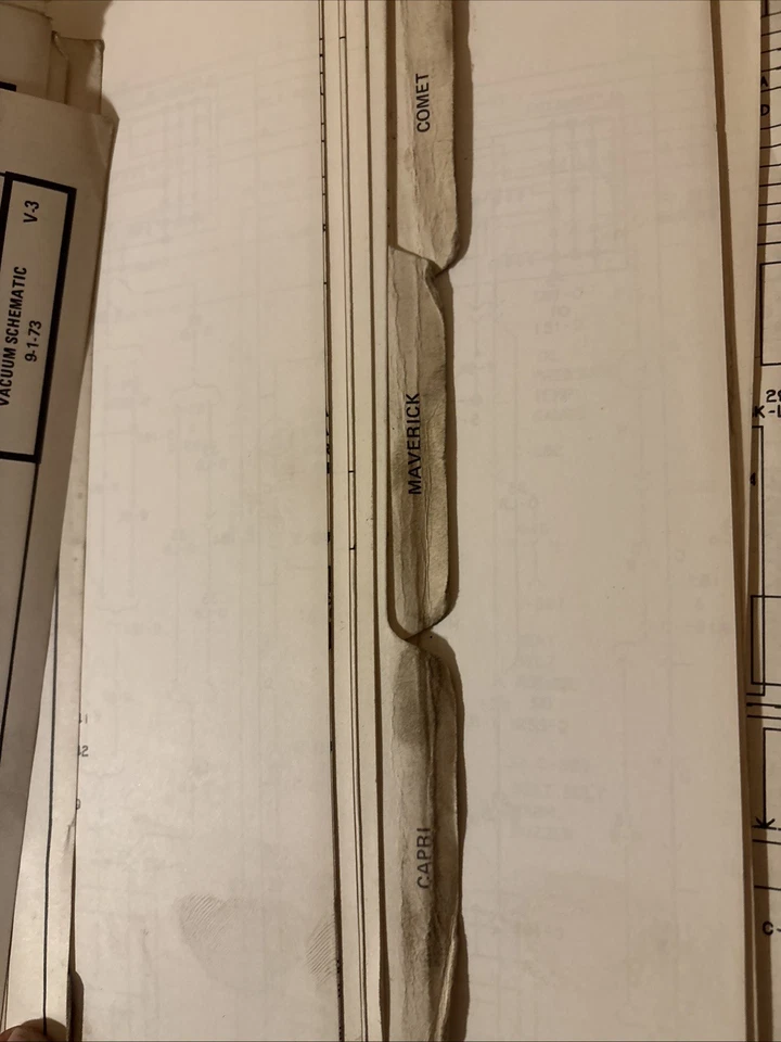 Libro de vacío diagrama de cableado OEM Ford 1974 Mustang Cougar Torino Bronco F100 F150 Foto 4 de 4