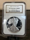 2005-W  $1 American Silver Eagle NGC PF 70 Ultra Cameo