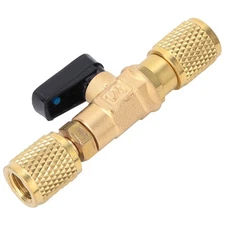 Brass Refrigeration Ball Valve Adapter Ball Valve Connector G1/4