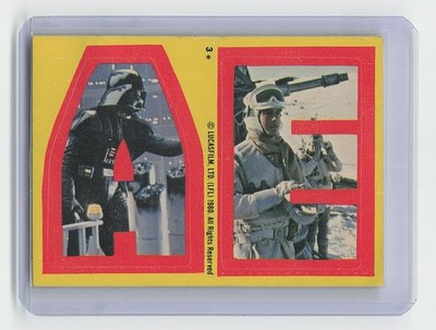1980 Topps Star Wars: The Empire Strikes Back #3 A Stickers
