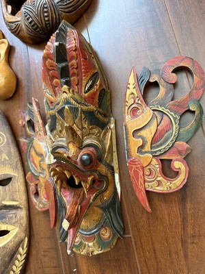Vintage Global Hand-Carved Mask Collection – Set of 9 | eBay