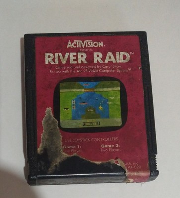 Vintage Atari 2600: RIVER RAID Cartridge by Activision- Tested & WORKS  ️ ️ ️