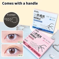 128Pcs/Box Double Eyelid Stickers With Handle Natural Invisible And Long-lasting