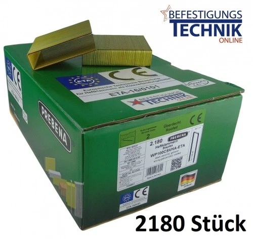 Breitrückenklammern WP100CSVHA-ETA stark verzinkt Prebena WP Tjep MF-14 BeA 246