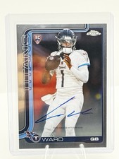 2025-26 Topps Chrome Football Cam Ward Auto Tennessee Titans