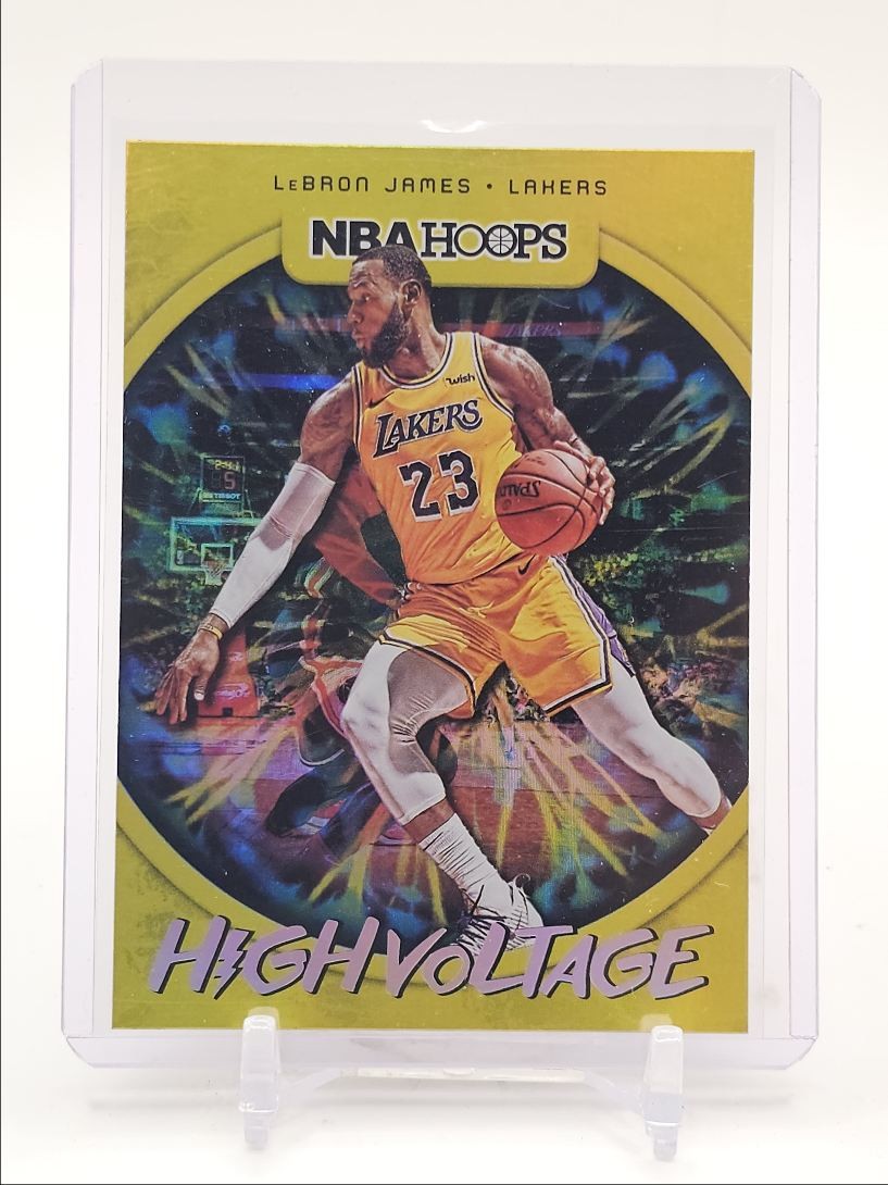 LEBRON JAMES 2019-20 NBA HOOPS HIGH VOLTAGE BASKETBALL LAKERS Q6089