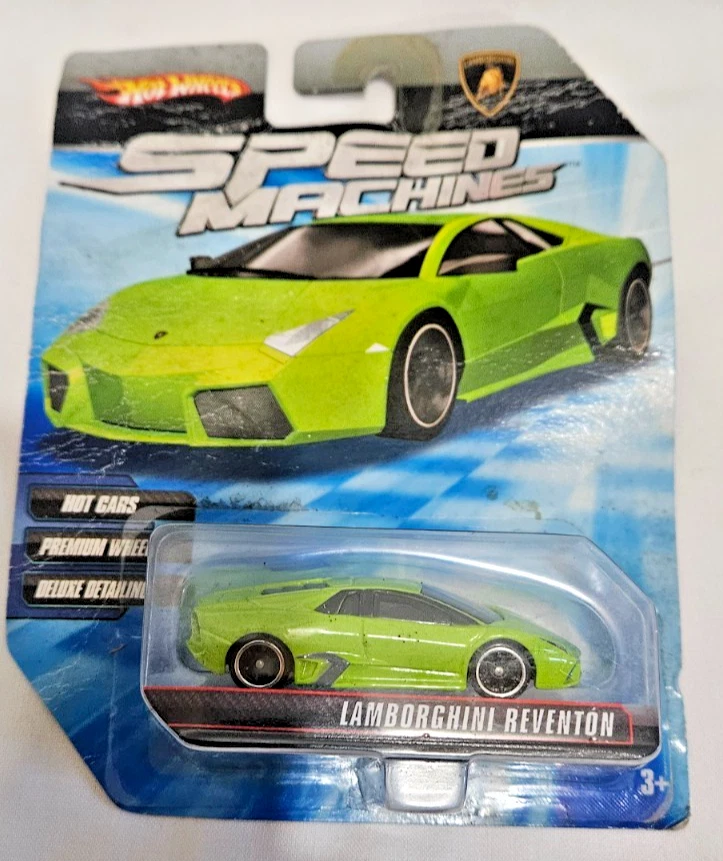 HOTWHEELS - SPEED MACHINES - LAMBORGHINI REVENTON (ЯРКО-ЗЕЛЕНЫЙ) - ЛИТАЯ - Изображение 2 из 4