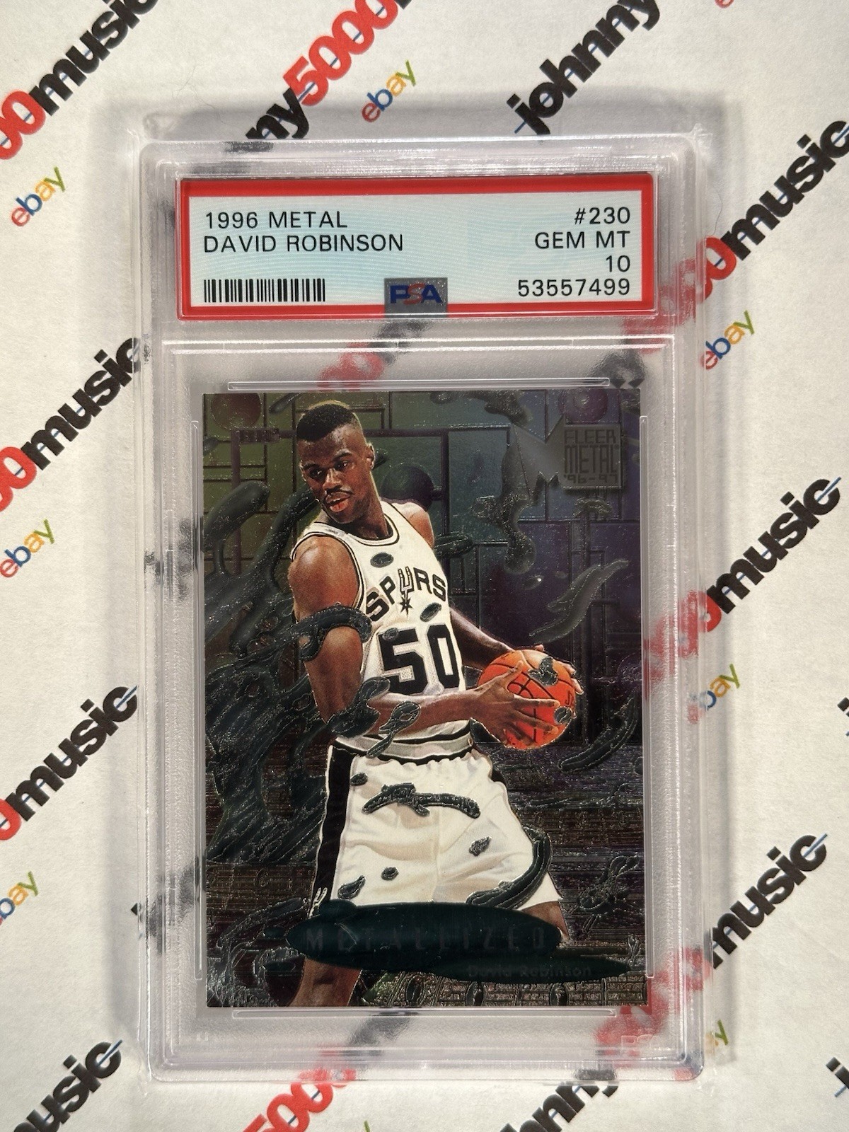 David Robinson 1996 Metal #230 PSA Gem Mint 10