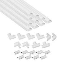 157in Cord Cover Kit, Self-Adhesive Wire Hiders, Paintable Cable Raceway to H...