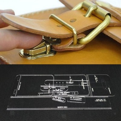 9pcs Durable Acrylic Belt Waist Bag Template Handmde Leather Pattern Crafts