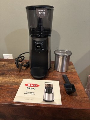 OXO Stainless Steel Conical Burr Coffee Grinder, 8717000, New
